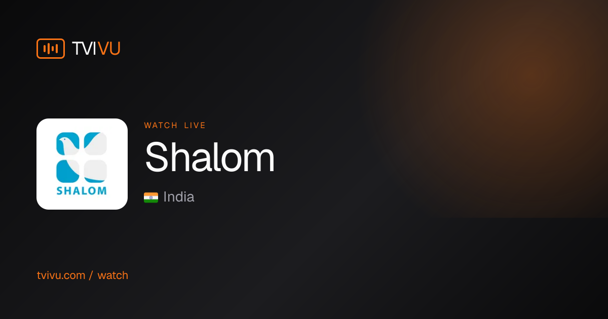 Shalom Live · Religious Malayalam TV in India · Tvivu