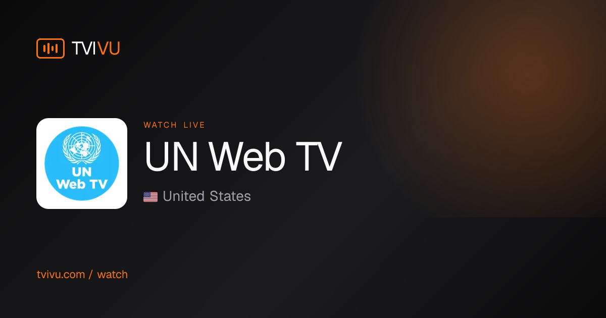 UN Web TV · United Nations News Live | Tvivu